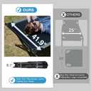 EVER ADVANCED Extra Wide Camping Cot for Adults Oversized XXL Sleeping Cots Folding Cot Bed with Carry Bag, 84.3" L x 41.9" W, Support to 550 lbs