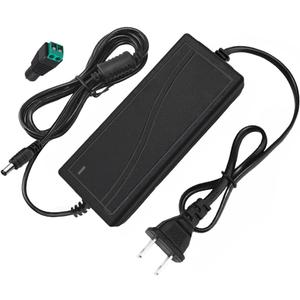 24V 5A AC Power Supply All-in-one Design Adapte 100-240V AC to DC 24 Volt 5 Amp 120W Power Adapter with 5.5 x 2.5mm Plug for LED Strip Light, CCTV Cameras