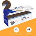 YSYJ Plastic Table Cover Roll Brown Disposable Table Cloth 54 in x 100 Ft, Plastic Table Cloths with Slide Cutter, Table Cover for Parties