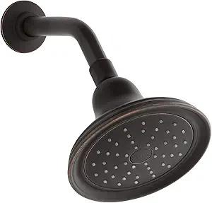 Kohler K-45413-G-2BZ Devonshire 1.75 gpm Single-Function Katalyst air-Induction Technology showerhead, Oil-Rubbed Bronze