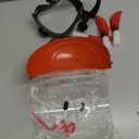 Hummingbird Feeder Helmet | Hands-Free Outdoor Bird Feeder | 3 Feeding Ports | Adjustable Headband | Lightweight & Durable PVC, Red