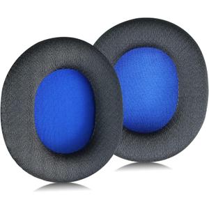 MOLGRIA Arctis 3/5/7 Mesh Ear Pads Cushion, Replacement Fabric earpads Blue Lining for Steel Series Arctis 3 Arctis 5 Arctis 7/7P Arctis 9 Arctis 1 Arctis Pro Prime Wireless Headsets