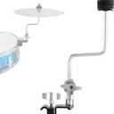 RANMING Cymbal Clamps Arm Drum Hoop Mount Cymbal Clamp for Snare Drums and Toms Drum Set Clamp with Z Splash Drum Hoop,Extension Mount for 8-12in Cymbals Cymbal Mounted Holder Percussion Accessories