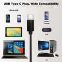 2 x Hmusic Sports Earbuds Wired with Microphone, USB Type C in-Ear Headphones with Over Ear Hook Earphones for Sports, Running, Workout, Exercising, Gym (Green)