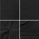 Women's Mini Pencil Skirt Side Slit High Waisted Bodycon Stretchy Basic Short Skirts for Women (Black)