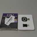 4-in-1 Wireless CarPlay Adapter for Apple CarPlay & Android Auto & AirPlay & MirrorLink, 2026 Upgraded Screen Mirroring Mini USB Adapter with Type-C Extension, Low Latency, Plug & Play