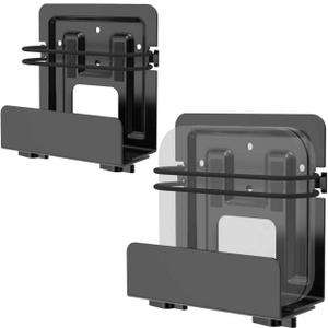 2 Pack Cable Box Mount and Modem Mount, Adjustable Wall Mount for Small and Wide Devices, Media Players, Cable Boxes, Modems, DVD Players