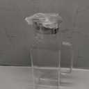 2 Quart (2 Liter 68 oz) Square Glass Pitcher with Lid and Spout, Water Pitchers with Handle for Fridge, Borosilicate Glass Carafe for Hot/Cold Drink, Large Jug for Iced Tea, Coffee,Juice,Milk,Beverage (67.6 Ounces, Clear)