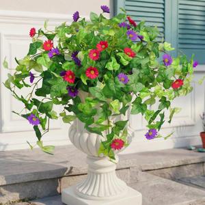 Krissing 3 Pcs Artificial Flowers for Outdoors, UV Resistant Daisy Mums