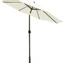 Sunnyglade 9' Patio Umbrella Outdoor Table Umbrella with 8 Sturdy Ribs (Beige)