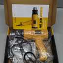 SEEKONE Heat Gun 1800W 122-120250- 650Fast Heating Heavy Duty Hot Air Gun Kit Variable Temperature Control Overheat Protection with 4 Nozzles for Crafts, Shrinking PVC, Stripping Paint(5.2FT)