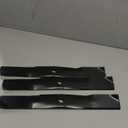 (3 Medium Lift Mower Blade for Scotts M115496 John Deere GY20569 M113518 M115496 M76467 M115329 M135590 325 335 345 355D 425 445 455 F725 G100 LX288 GT245 with 54" Decks, Black