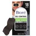 Bior Men's Oil Control Charcoal Deep Cleansing Pore Strips, Blackhead Strips With Charcoal for Men, Blackhead Remover Strips For All Skin Types, Pore Strips for Blackheads, 18 Count