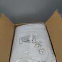 palassio White 100% Cotton Quilt California Cal King Size Bedding Sets with 2 Pillow Shams, Textured Oversized Lightweight Bedspread Shabby Chic Coverlet, Soft Bed Cover for All Season, 3 Pieces