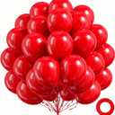 FOTIOMRG 100 Pack Red Balloons 12 inch, Red Latex Balloons for Valentines Day Birthday Wedding Party Decorations