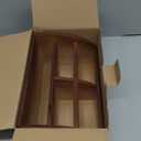 BONNY DODO Remote Control Holders Organizer Box for Table Small Solid Wooden Desk Farmhouse Home Decor Caddy Basket Store Tv Remote for Media Player,Pencil,Glassees&Office Supplies (Brown-M, M)