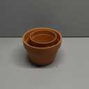 INGOFIN Terracotta Pots Set with Saucer - 5/7 Inch Ceramic Clay Planters with Drainage Hole, Garden Flower Succulent Pots with Tray for Indoor Outdoor Plants, Set Of 2