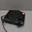 Elite Gourmet ESB-301BF# Countertop Single Cast Iron Burner, 1000 Watts Electric Hot Plate, Temperature Controls, Power Indicator Lights, Easy to Clean, Black