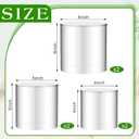 6 Pcs Acrylic Stands for Display, 4, 5, 6 Inches Round Tall Nesting Risers Cake Stands Tabletop Acrylic Display Shelf with Hollow Bottom for Party Buffet Food Jewelry Cylinder(Clear)