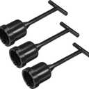 MECCANIXITY E12 Shade Ring Removal Tool T Type 31mm Dia Light Replacing Accessories Black Plastic, Pack of 3