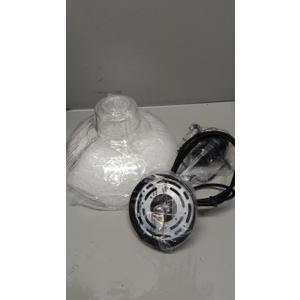 Glass Pendant LightBlack Pendant Light Fixtures with Seeded Glass Shade, Adjustable Height Hanging Lights for Hallway, Kitchen Island, Dinning RoomBulb not Included