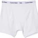 Calvin Klein Men's Underwear Cotton Stretch 3 Pack Boxer Briefs, White, Large
