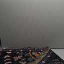 Boho Throw Blanket Reversible Cotton Bohemian Tapestry Hippie Room Decor Double Sided (Lunar Eclipse Black 50"x60")