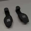 PIZZ ANNU Women's Square Open Toe Heels Sandals Low Block Chunky Heeled Sandal Slip on Mules Comfortable Casual Dress Pumps Shoes (8, Black)