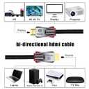 iBirdie 8K Fiber Optic HDMI Cable 100 Feet 31 Meter, Active Unidirectional Cord 8K 60hz, 4K 120hz, 4K 144hz, HDCP 2.3 2.1, Compatible for Apple-TV PS5 4070 4080