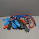 LILYBUDS Toy Car Race Track Set for Boys Kids Age 3-5 4-7, Race Tracks with 4 High-Speed Pull Back Race Cars and Crash Zones, Christmas Halloween Birthdays Gifts Toys for Boys Kids 4-6 8-12 Years Old