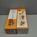 2 x Halloween Bubble Machine Wand for Kids, Light up & Music Pumpkin Bubble Wand-1 Temporary Tattoos and 5 Bubble Solution, Halloween Boo Basket Stuffers for Toddlers Boys & Girls 3 4 5 6 7 8 + Years Old (Brown 1 Pack)