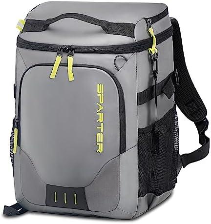 SPARTER Backpack Cooler Insulated Leak Proof 33/49 Cans, 2 Insulated Compartments Thermal Bag, Portable Lightweight Beach Travel Camping Lunch Backpack for Men and Women