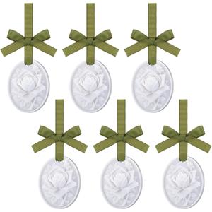 6 Pcs Passive Diffusers for Essential Oils 6 Aroma Flower Car Passive Essential Oil Diffuser for Room Cars Bathroom Home Office Travel Non Electric Sleep Relieves Stress (Vivid,1.8 x 2.5'')