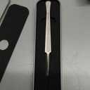 MR.GREEN Ingrown Hair Tweezers Needle Nose Pointed Tips Tweezers For Eyebrows Splinters Blackhead Removal Acne Clip Extractor (Long)