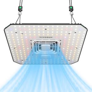 VIVOSUN AeroLight A100, Tunable Spectrum, LED Grow Light 100W w/Integrated Circulation Fan, Compatible with App, Used with Growhub Controller E42A/E25 to Achieve More Functions (2x2 100W Pro)