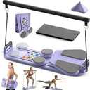 Pilates Board,Foldable Pilates Reformer Sets with Timer,Multifunctional Abdominal Pilates Board for Home Workout Equipment,Portable Ab Board Trainer Pilates Exercise Machine, Pilates Board for Women 