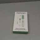 Momcozy Bottle Brush Kit with Push-Press Foam Design - Newborn Essentials Gift, Portable Cleaning Tool for Home & Travel, Baby Bottle Cleaner Brush for Breast Pumps & Nipples, Green (Press Bubble Style)