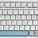 GK GAMAKAY TK75 75% Hot Swap RGB Bluetooth 5.0/2.4GHz Wireless/USB-C Wired Mechanical Keyboard with Knob Control, PBT Cherry Profile Keycaps Gaming Keyboard (Gateron Yellow Switch)
