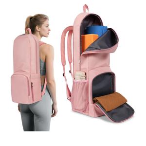 Yoga Mat Bag Carrier Zipper Closure Multi Functional Essential Pockets Exercise Yoga Mat Holder Backpack