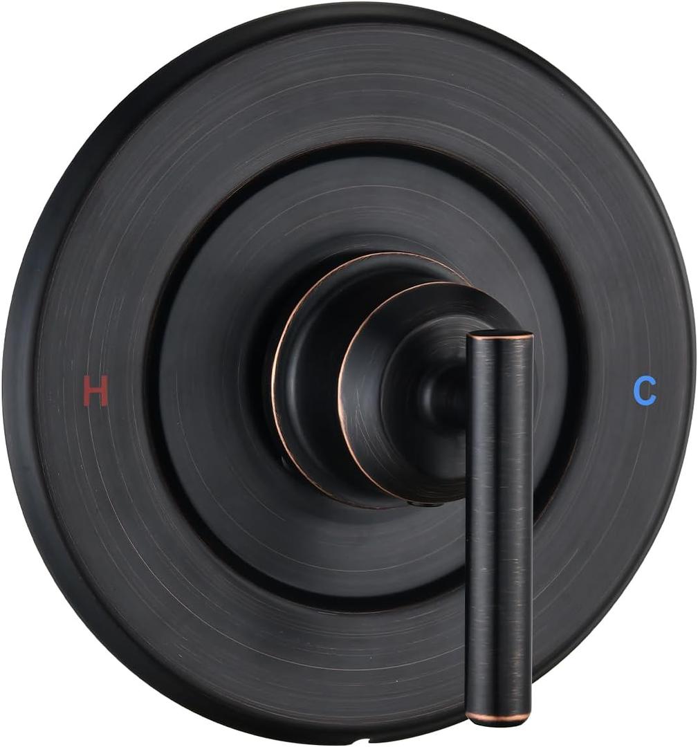 Replacement for MoenPosi-Temp Valve Only Shower Faucet Trim Kit (Valve& Catridge Not Inclued), Volume and Temperature Control Level Handle, Oil Rubbed Bronze