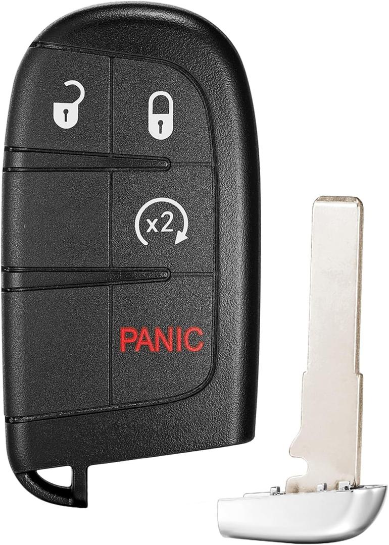 Key Fob Replacement Fits for Jeep Compass 2017 2018 2019 2020 2021 2022 2023 Smart Proximity Keyless Entry Remote Control 433 Mhz FCC:M3N-40821302 P/N:68250346AB 68250337AB 68417821AA 68417821AB