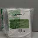 UFRIDAY White Waffle Weave Fabric Shower Curtain with Mesh Window Stall Size 36x72 Inch, Heavy Duty Decorative Bathroom Curtain with White Pique Pattern, Spa-Like Hotel Luxury, Water-Repellent