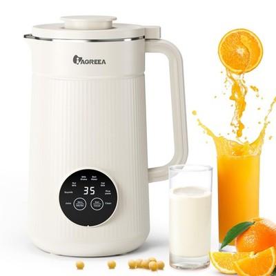 IAGREEA 8-in-1 Nut Milk Maker, 35oz Almond, Oat, Soy & Plant-Based Milk Machine with Heat Preservation & 10-Blade Blender