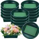 Hahood 16 Sets Flower Foam Blocks with Bowl Kit Square Floral Foam Blocks Floral Arrangement Round Bowls DIY Floral Foam for Flower Arrangements Birthday Wedding Party Decoration Table Centerpiece
