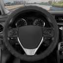SEG Direct Car Steering Wheel Cover Universal Standard Black