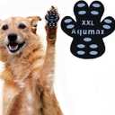 Aqumax Dog Paw Protector Gripper Traction Pads,Dog Paw Covers,Foot Stickers in Summer Hot/Winter Cold Pavement,Dog Shoes Booties Socks Replacement,12 Sets (48 pcs) XXL Black
