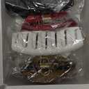 4Pcs Cloud Claw Clips for Women, 4.1" Non-Slip Strong Hold Hair Claws, Unbreakable TPEE-Silicone Blend, Large Bendable Cozy Hair Clip for Thin/Thick/Curly Hair, All-Day Comfort Matte Jaw Clip (Mutil-Color11: Red, Espresso, Black, Cream)