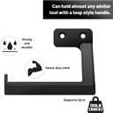 Small Chainsaw Wall Mount Holder Hook Backpack Blower Rack Accessories and Tools for Garage Wall Weed Eater String Trimmer Hanger Buddy Chainsaw Storage Rack