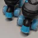 Nattork Kids Roller Skates for Boys & Girls, 4 Size Adjustable Rollerskates with Light Up Wheels for Teens Beginners Outdoor Sports, Birthday Gift for Toddler (Small(9C-12C), Teal)