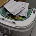 Ingenuity Baby Base 2-in-1 Booster Feeding and Floor Seat with Self-Storing Tray - Mist
